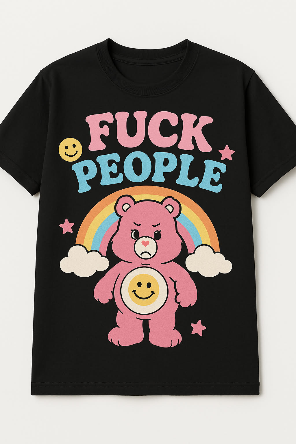Dark humor t-shirt design: F*ck people